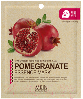 Изображение товара Маска для лица тканевая Mijin Cosmetics Essence гранат (23г)