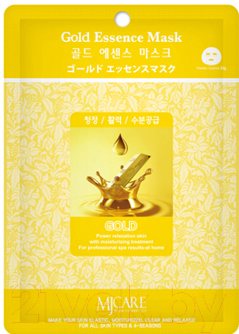 Изображение товара Маска для лица тканевая Mijin Cosmetics Essence золото (23г)