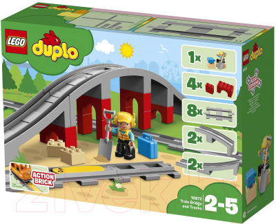 Конструктор Lego Duplo Железнодорожный мост 10872