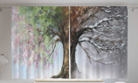 Шторы JoyArty Дерево с четырьмя сезонами / p_6531 (145x180) - 
