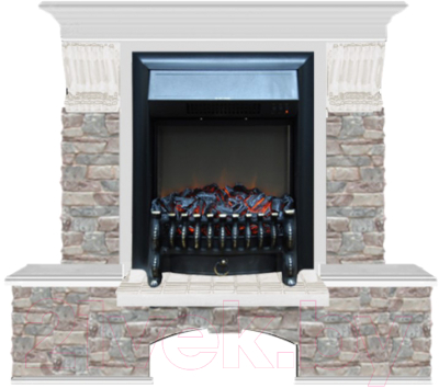 

Каминокомплект Glenrich, Бостон К Fobos Black