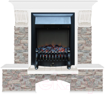 

Каминокомплект Glenrich, Бостон К Fobos Black