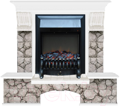 

Каминокомплект Glenrich, Бостон К Fobos Black