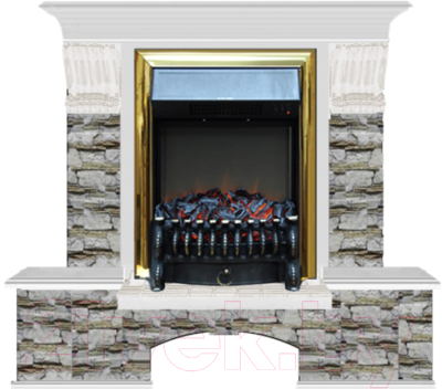 

Каминокомплект Glenrich, Бостон К Fobos Brass