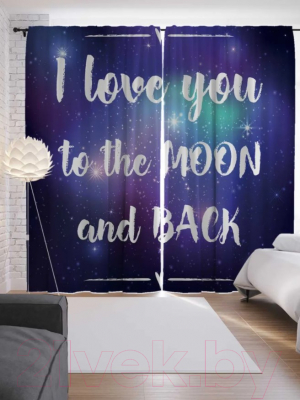 Изображение товара Комплект штор JoyArty От Луны и обратно / p_46226 (145x180)