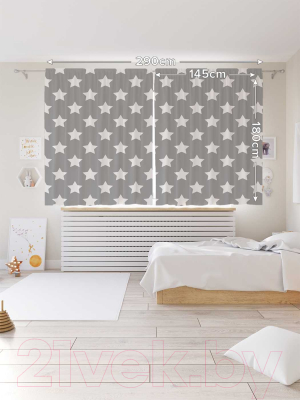 Изображение товара Комплект штор JoyArty Классические звезды / p_18386 (145x180)