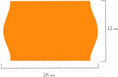 Этикет-лента Brauberg 123578 (оранжевый)