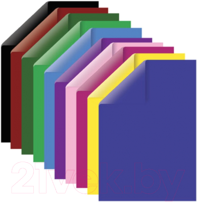Набор цветного картона Brauberg Тонированный в массе / 124745 (100л)
