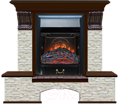

Каминокомплект Glenrich, Бостон К Majestic Black