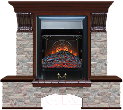 

Каминокомплект Glenrich, Бостон К Majestic Black