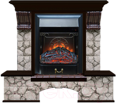 

Каминокомплект Glenrich, Бостон К Majestic Black