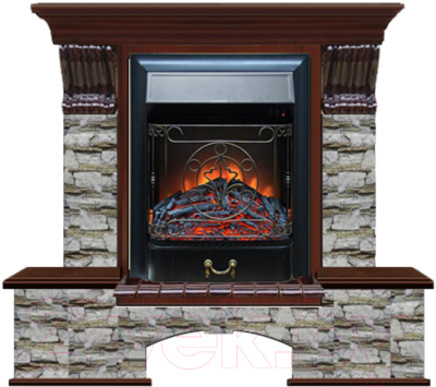 

Каминокомплект Glenrich, Бостон К Majestic Black