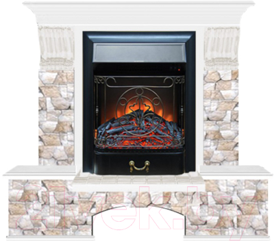 

Каминокомплект Glenrich, Бостон К Majestic Black