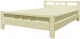 Двуспальная кровать Bravo Мебель Вероника 3 160x200 (слоновая кость) - 