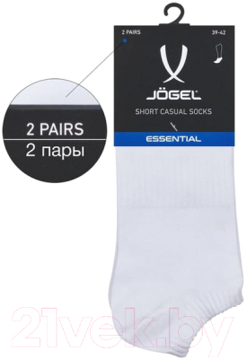 Носки Jogel Essential Short Casual Socks / JE4SO0121.00 (р-р 35-38, белый)