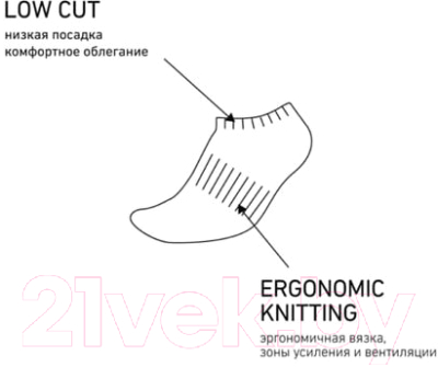 Носки Jogel Essential Short Casual Socks / JE4SO0121.00 (р-р 43-45, белый)