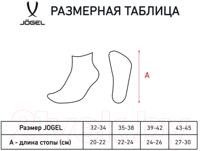 Носки Jogel Essential Short Casual Socks / JE4SO0121.00 (р-р 43-45, белый)