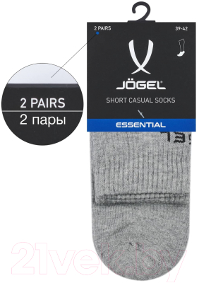 Носки Jogel Essential Mid Cushioned Socks / JE4SO0321.MG (р-р 35-38, меланжевый)