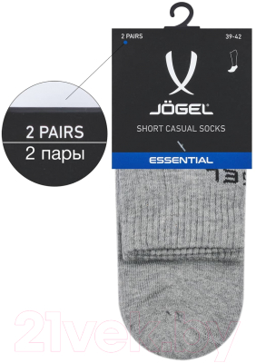 Носки Jogel Essential Mid Cushioned Socks / JE4SO0321.MG (р-р 43-45, меланжевый)