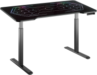 Компьютерный стол Ergosmart Gaming Electric Desk (с подсветкой, черный) - 