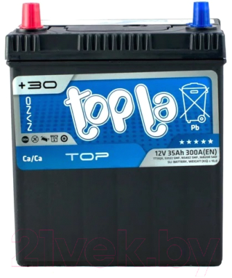 

Автомобильный аккумулятор Topla, Top JIS L+ / 118935