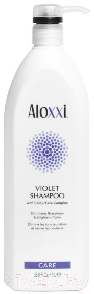 Оттеночный шампунь для волос Aloxxi Violet Shampoo против желтизны