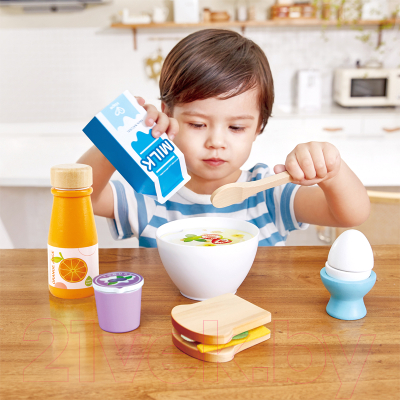 Набор игрушечной посуды Hape Вкусный завтрак / E3172_HP