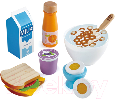 Набор игрушечной посуды Hape Вкусный завтрак / E3172_HP