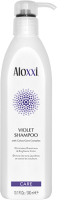 Оттеночный шампунь для волос Aloxxi Violet Shampoo против желтизны (300мл) - 
