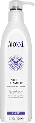 Оттеночный шампунь для волос Aloxxi Violet Shampoo против желтизны