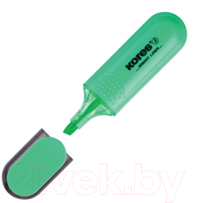 Текстовыделитель Kores Bright Liner / 36105.01 (зеленый)