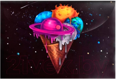 

Папка-конверт Феникс+, Мороженое-космос / 56637