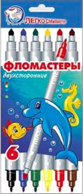 

Фломастеры Hatber, Морская семейка / Fd06-21