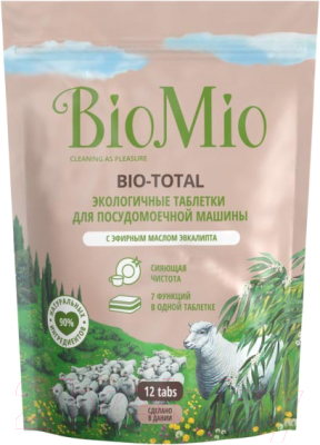 Таблетки для посудомоечных машин BioMio Bio-Total (12шт)