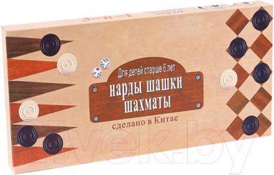 

Набор настольных игр Miland, Шахматы, нарды, шашки 3 в 1 / P00029