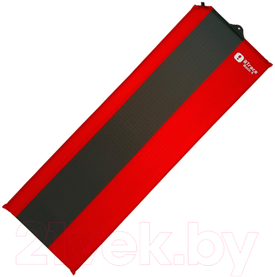 Туристический коврик BTrace Basic 4 / M0222 (183x51x3.8см, красный/серый)