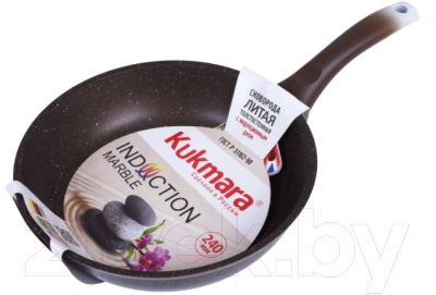 Сковорода Kukmara Индукция смки240а (кофейный мрамор)