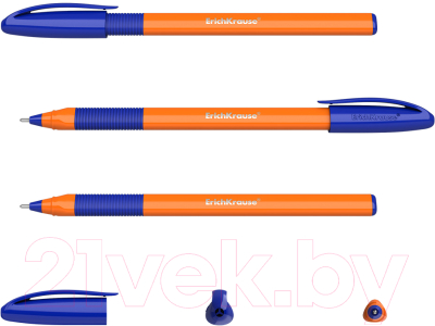 Изображение товара Ручка шариковая Erich Krause U-109 Orange Stick&Grip / 47591 (синий)