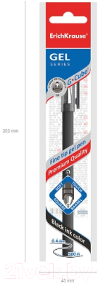Изображение товара Ручка гелевая Erich Krause G-Cube / 46447 (черный)
