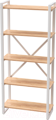 Стеллаж Millwood Neo Loft СН-3 Л (дуб золотой Craft/металл белый)