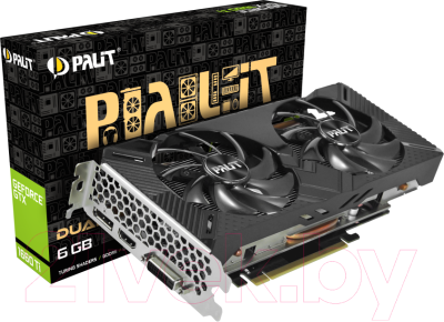Видеокарта Palit GTX1660Ti Dual 6GB GDDR6 (NE6166T018J9-1160C)