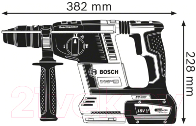Профессиональный перфоратор Bosch GBH 18V-26 F Solo (0.611.910.000)