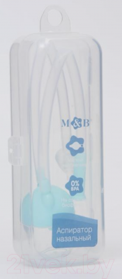 Аспиратор детский Mum&Baby Мишка с отводной трубкой / 4780635 (голубой)