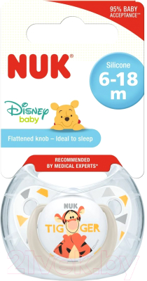 

Пустышка NUK, Белый;с разноцветным рисунком, Trendline Disney / 10736328