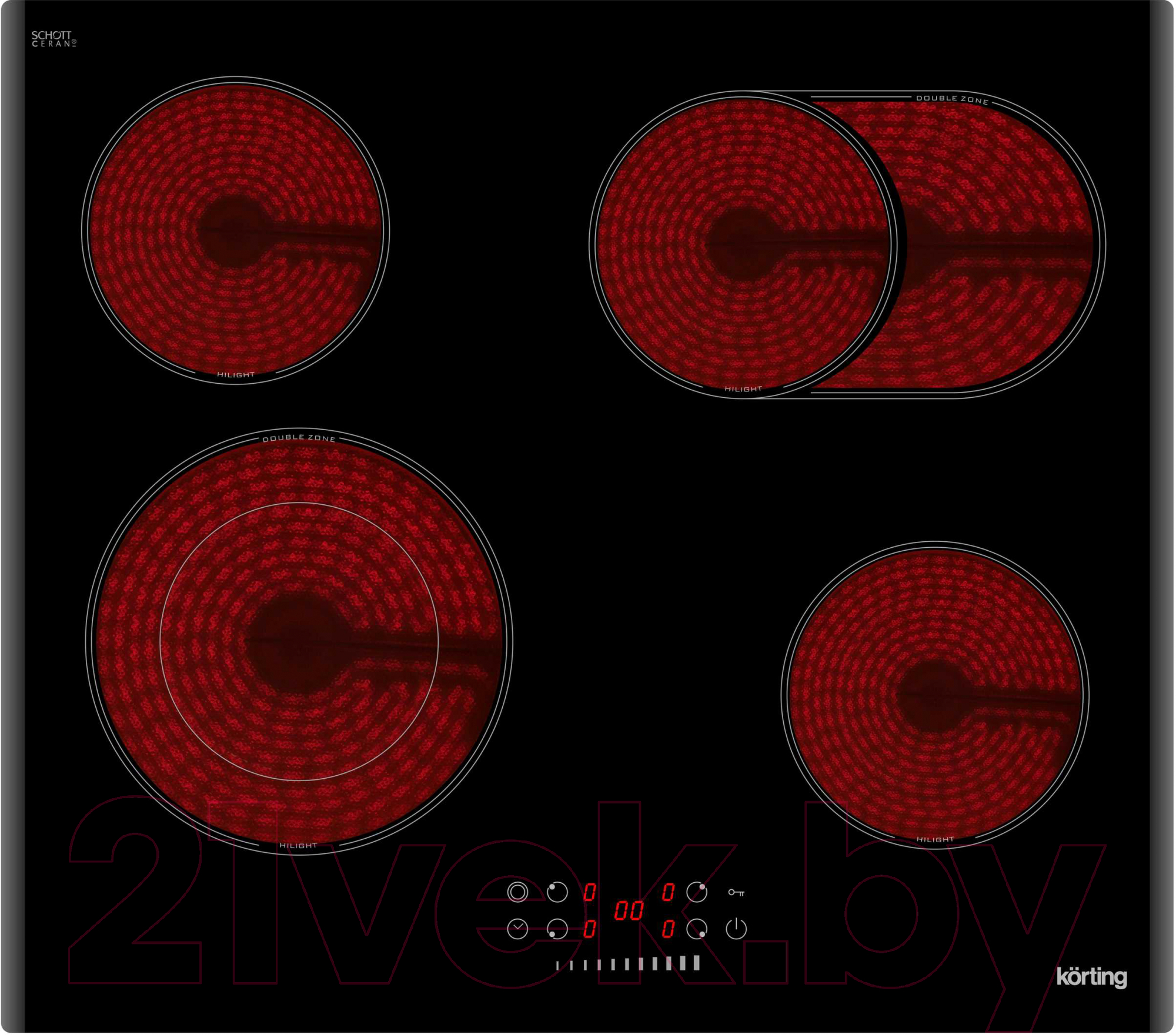 Электрическая варочная панель Korting HK 62550 B