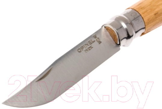 Нож складной Opinel №8 (нержавеющая сталь, дуб) — фото 4