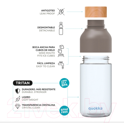 Бутылка для воды Quokka Абстракт / 06905 (840мл)