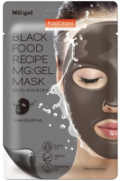 Маска для лица гидрогелевая Purederm Black Food Recipe MG: Gel Mask (23г) - 