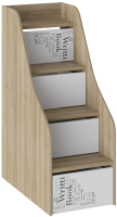 Лестница для кровати ТриЯ Оксфорд ТД-139.11.12 с ящиками (ривьера/белый с рисунком) - 