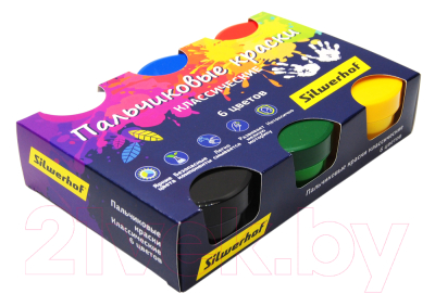 

Пальчиковые краски Silwerhof, Ассорти, Цветландия. Классика / 961136-06